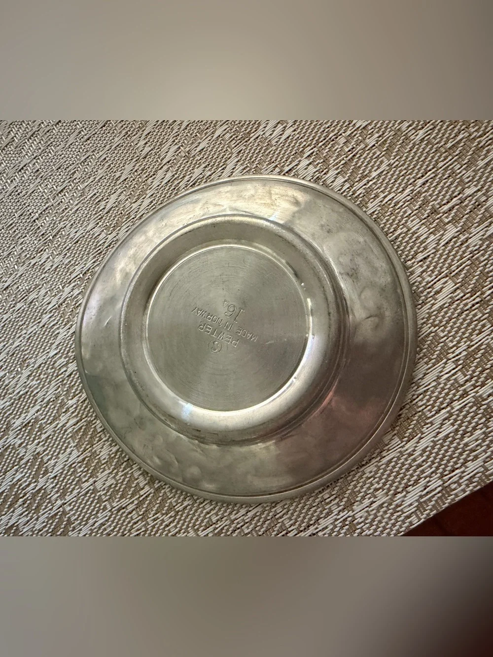 Pewter dish Norway